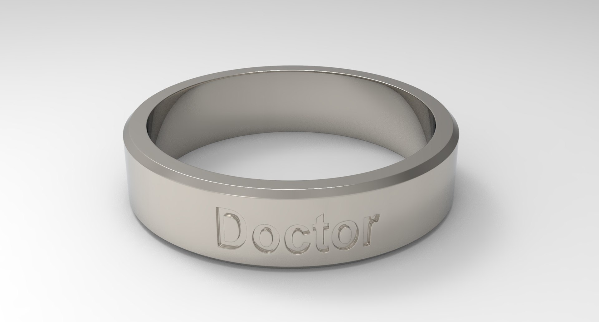 3D Doctor Ring Platinum - TurboSquid 1858866