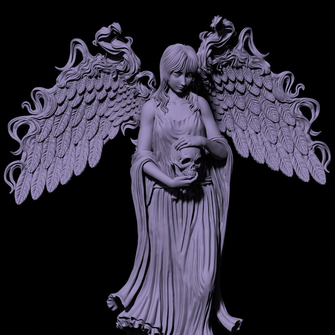 3D Game Assets 3D Printed Models Angel Figures 3D Model - TurboSquid 2033677