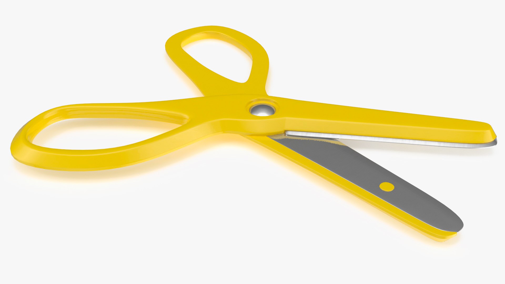 Children Safety Scissors 3D model preview