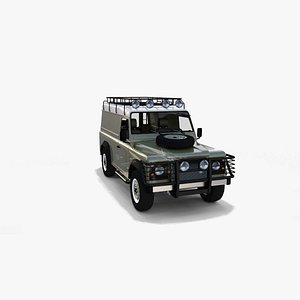 3d model land rover defender 110