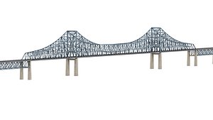 3D Commodore Barry Bridge model