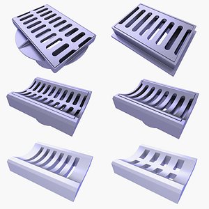 Street Stormwater Manhole Grate Covers v6