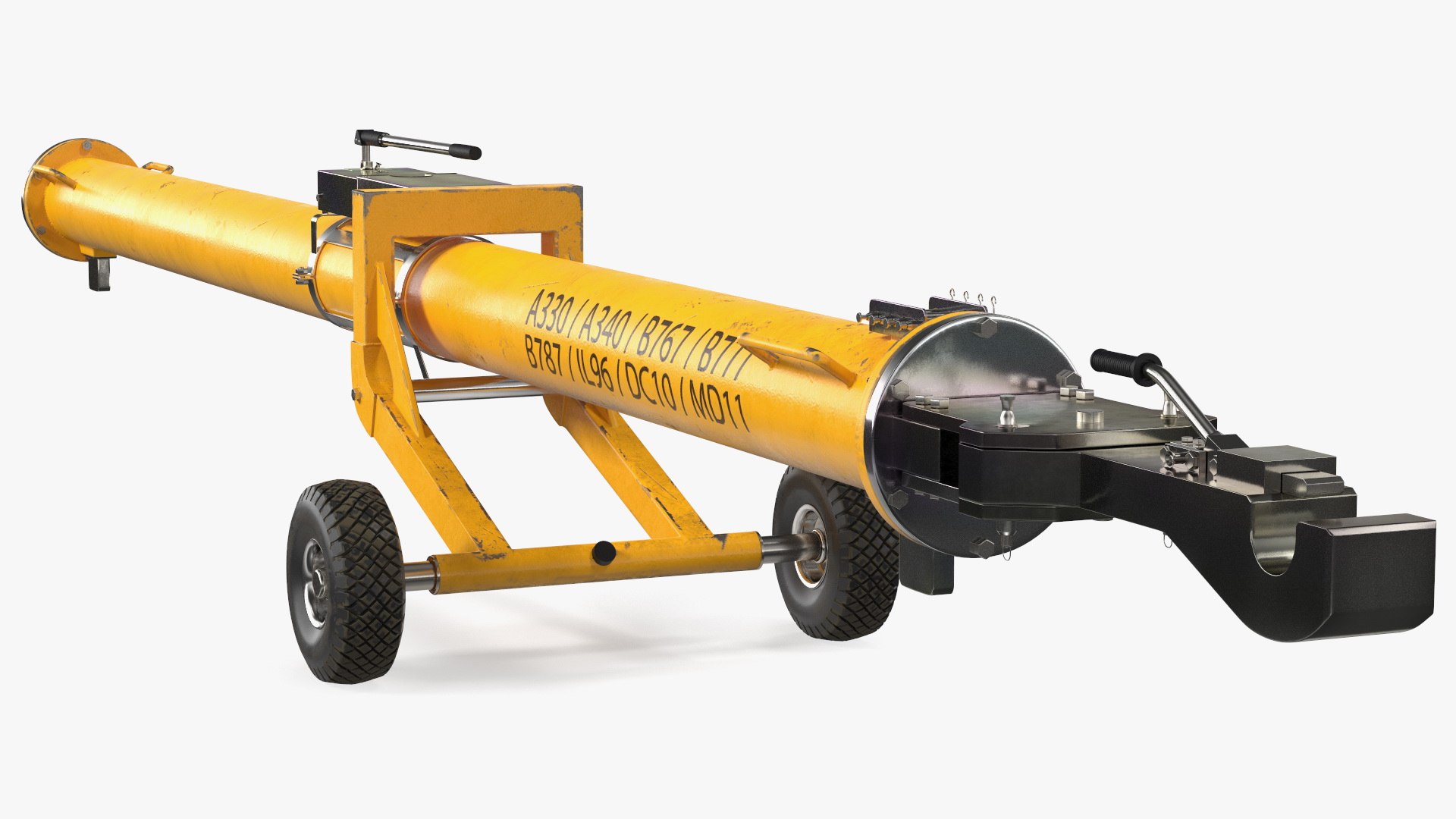 Aircraft Towbar JMS AG J TOW Versa Dirty 3D model preview