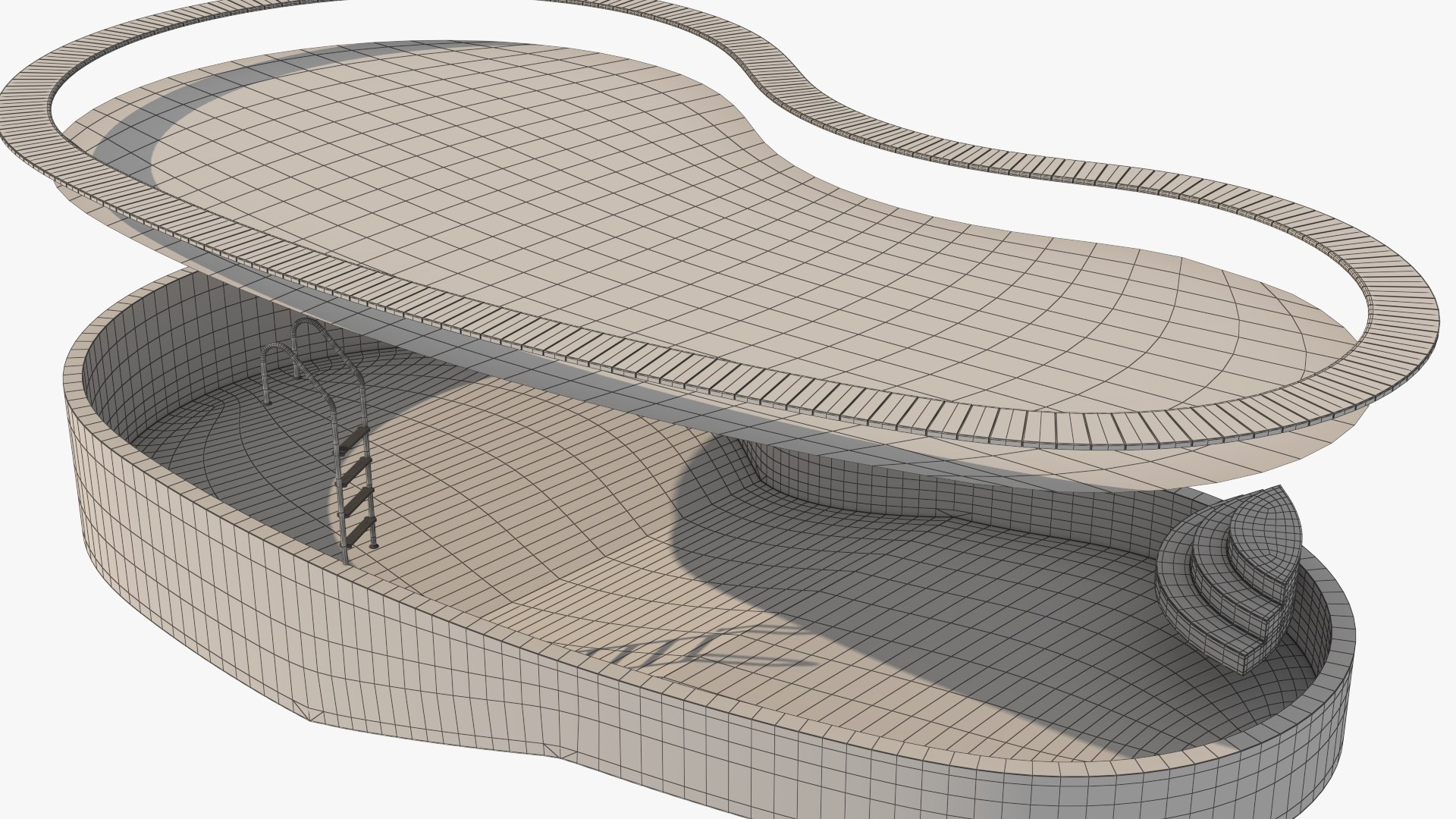 Swimming Pool 3D Model - TurboSquid 2240670