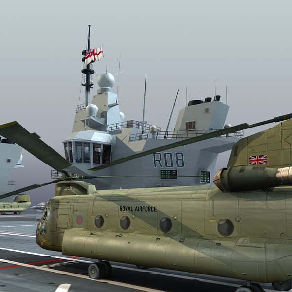 항공 모함 - HMS 여왕 엘리자베스 (R08) 3D 모델 - TurboSquid 1116750