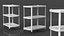 Medical Equipment Trolley White 3D