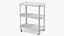 Medical Equipment Trolley White 3D