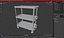Medical Equipment Trolley White 3D