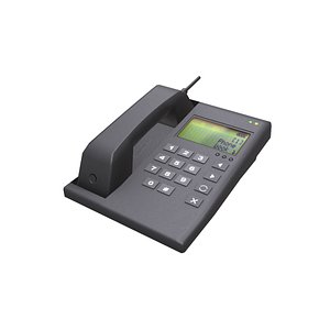 3D model Electronic Telephone Low Poly
