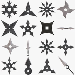 shuriken throwing star model