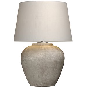 3D model Rustic Nightstand bedside Provence Country European Table Lamp