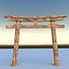 3D realistic torii gateway model