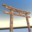 3D realistic torii gateway model