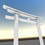 3D realistic torii gateway model