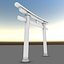 3D realistic torii gateway model