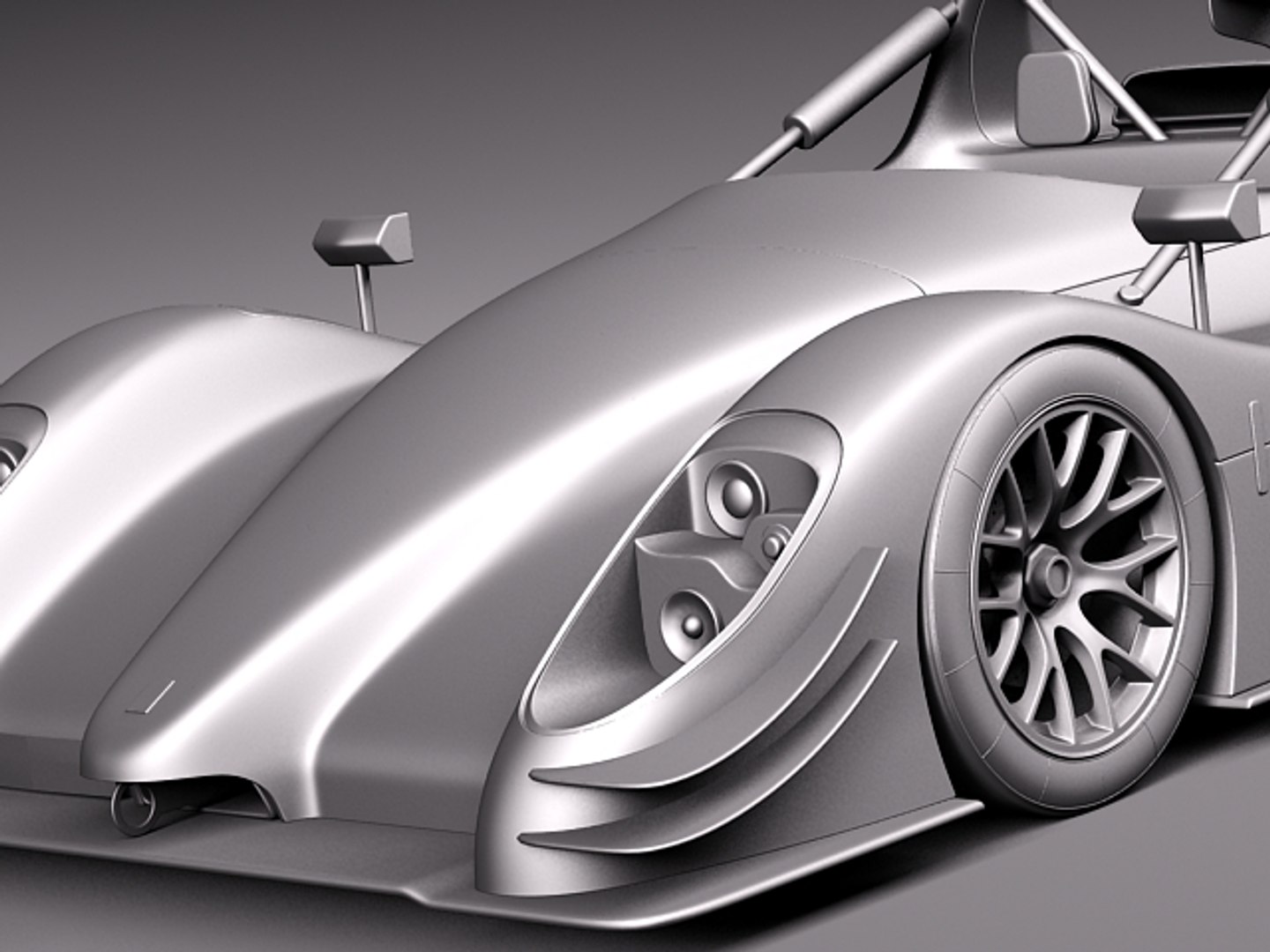 Radical Sr8 Race Car 3d Model