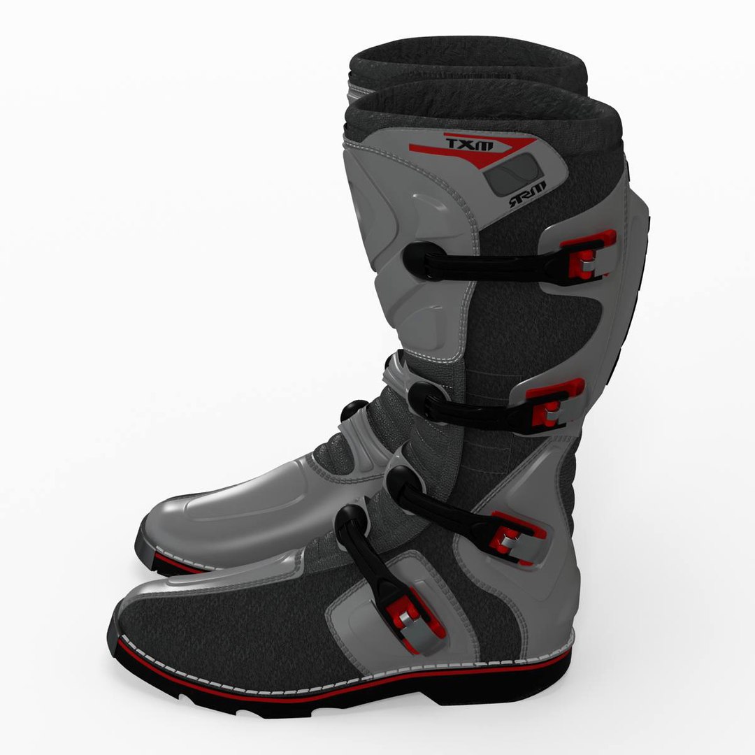 Msr Racing Mxt Boots 3d Model
