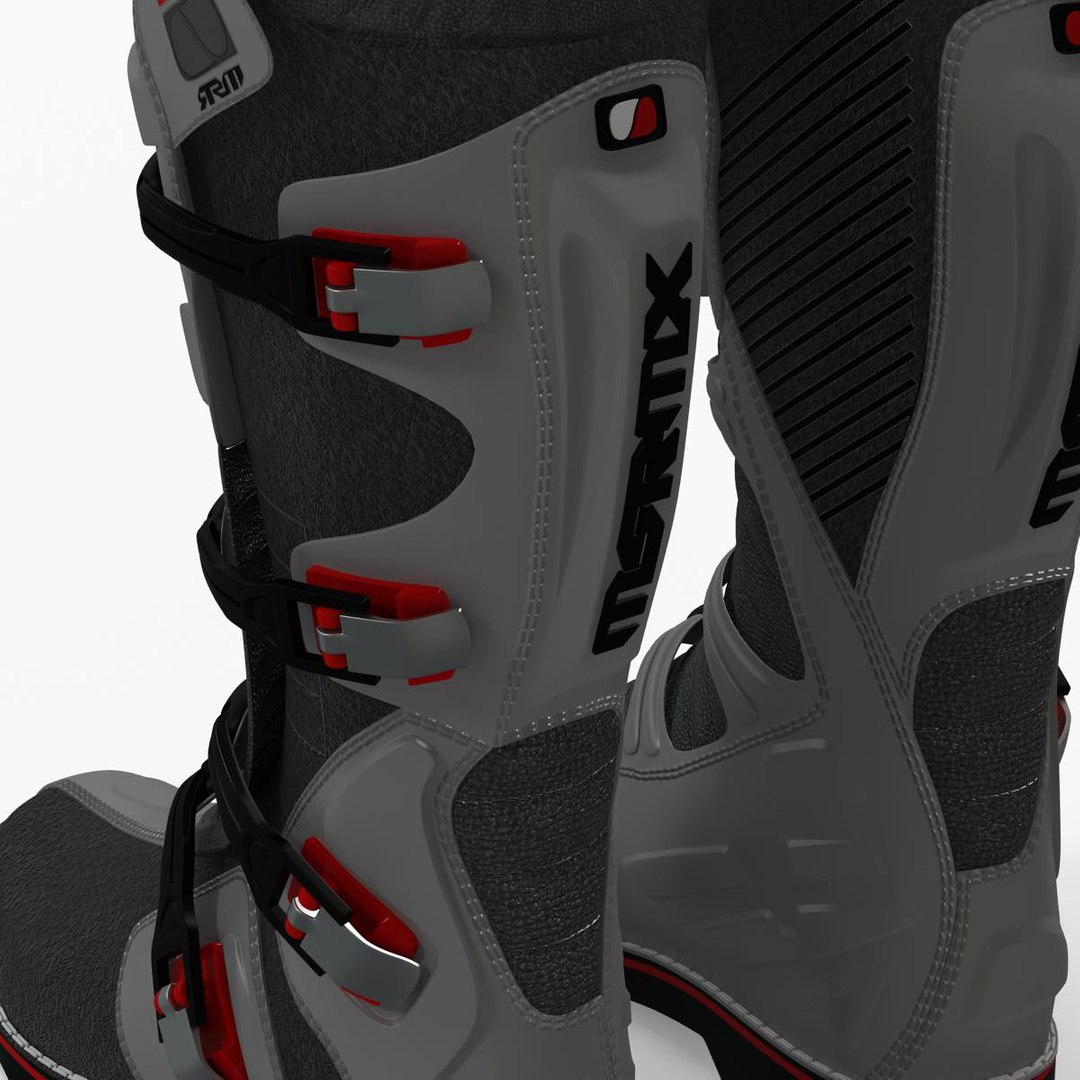Msr Racing Mxt Boots 3d Model