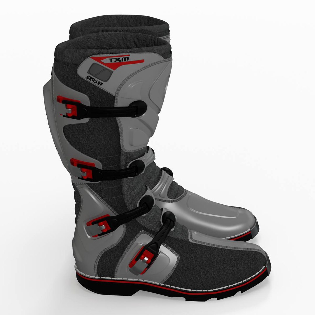 Msr Racing Mxt Boots 3d Model