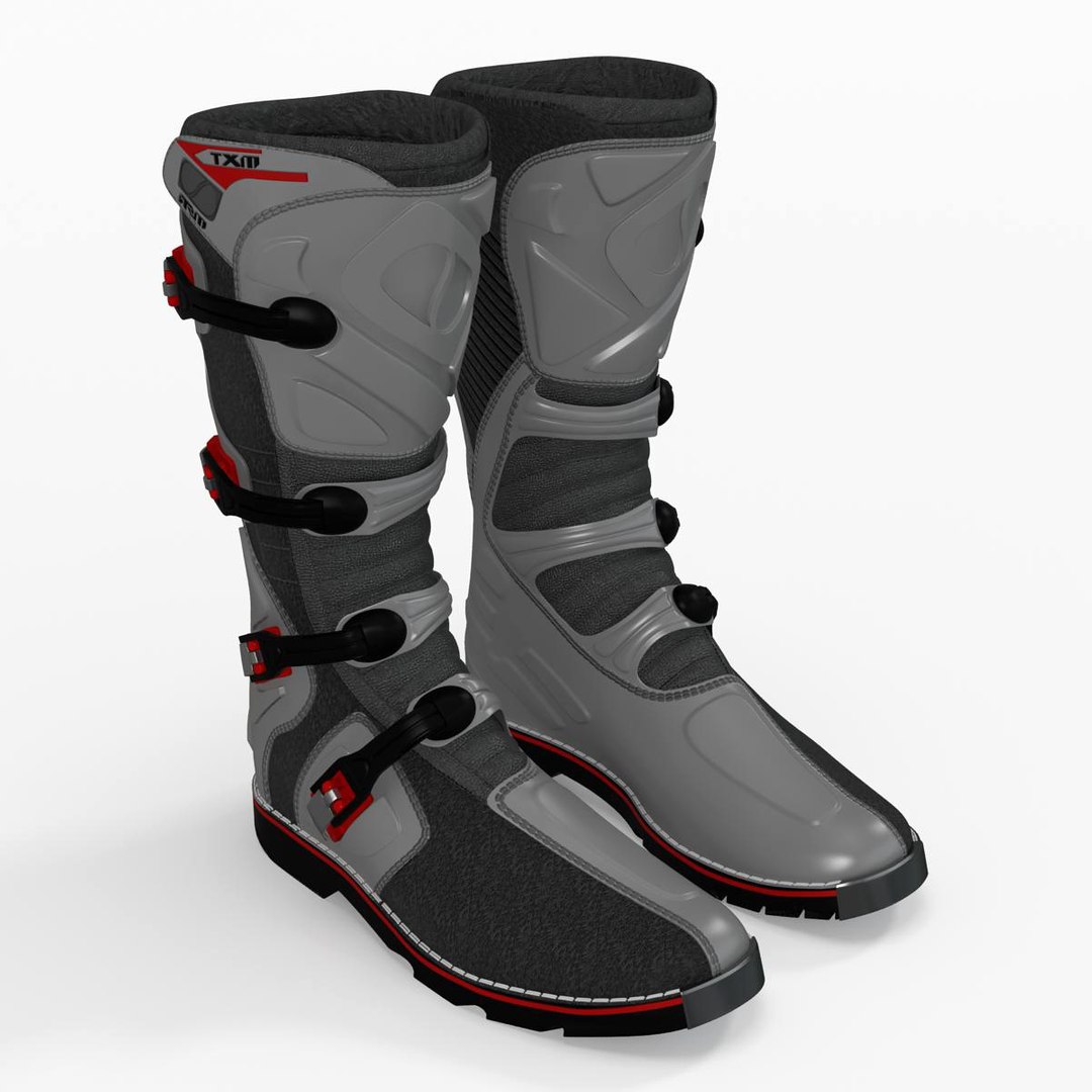 Msr Racing Mxt Boots 3d Model