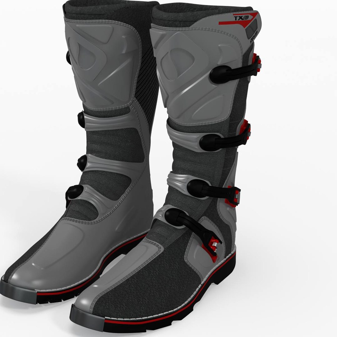 Msr Racing Mxt Boots 3d Model