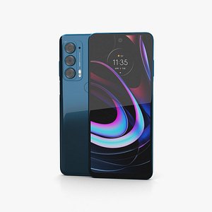 Motorola Edge 2021 Nebula Blue 3D