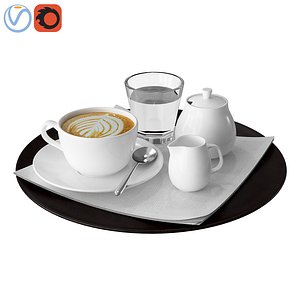 3D decorative coffee tray