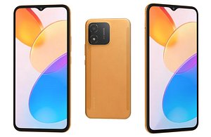 Honor X5 Orange Low Poly 3D