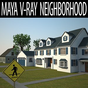 neighborhood v-ray 3D