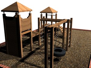 jungle park 3d model