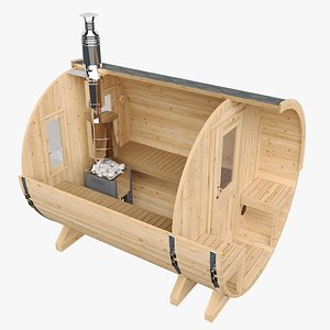 Barrel Sauna Single Room model