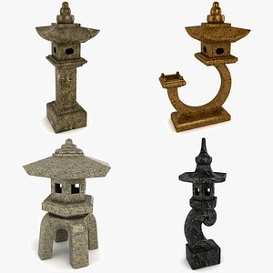 3ds lantern garden accent