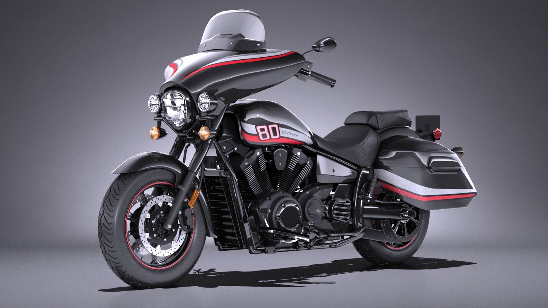 Yamaha V Star 3d Model
