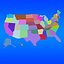 Mapa 3D de USA