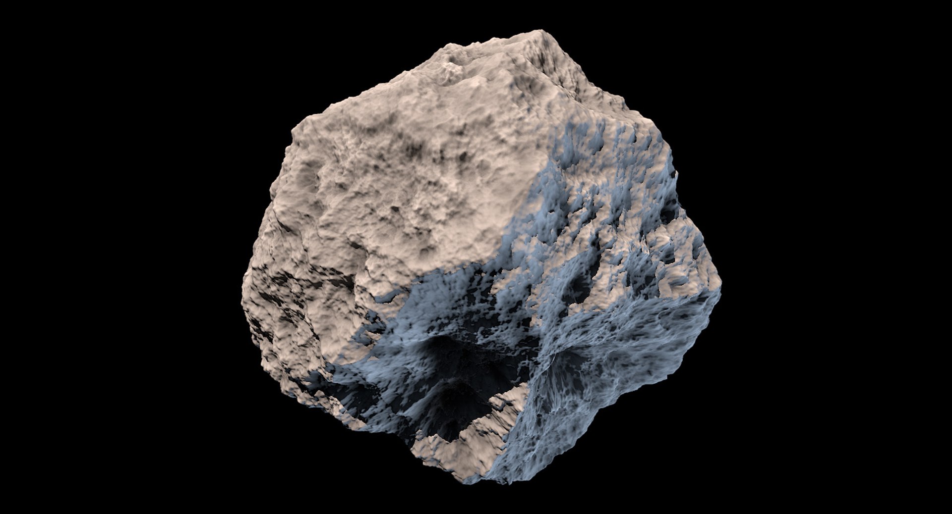 3d Model Visuals Asteroid Rock