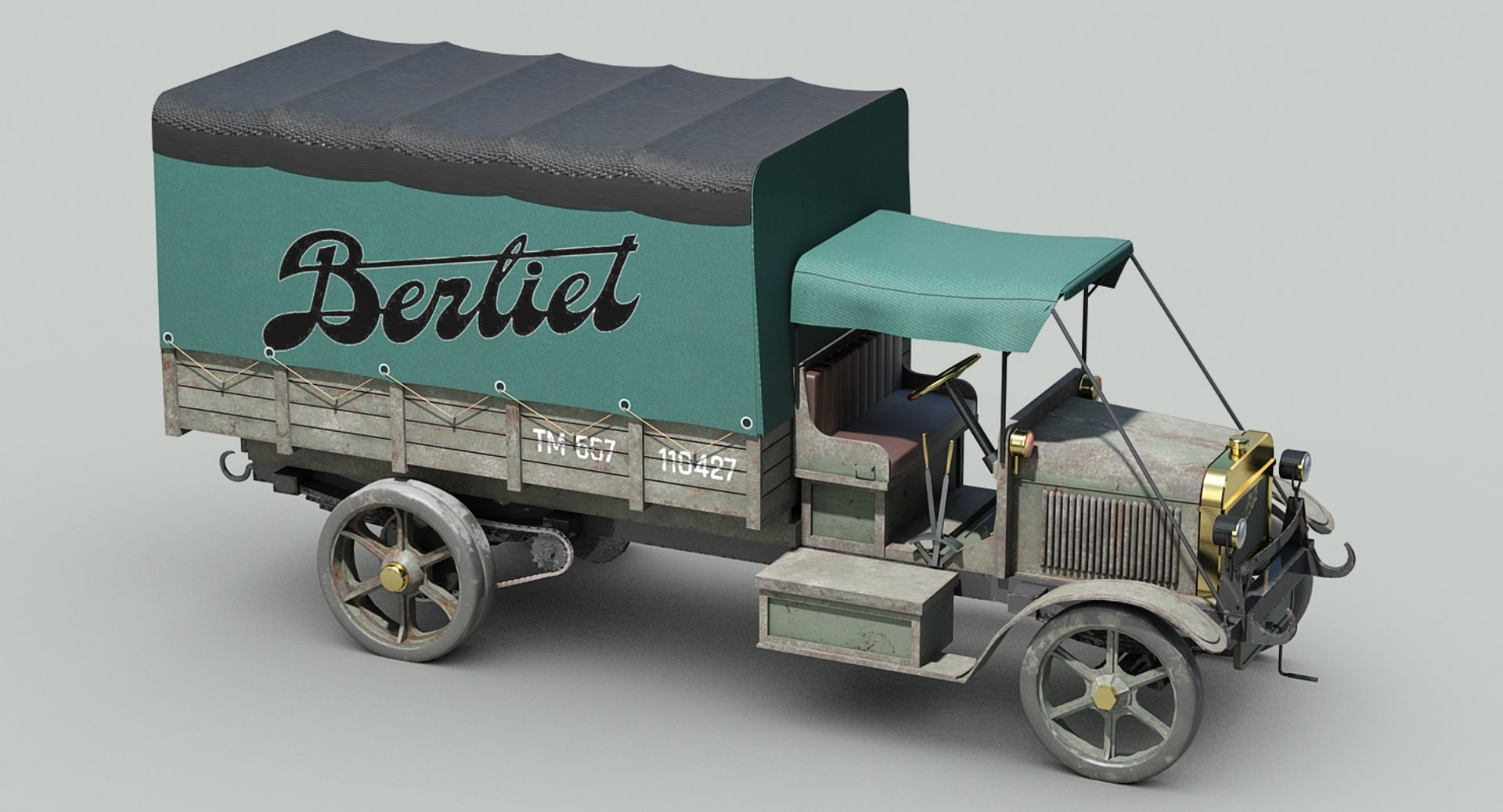 3D Ww1 Military Truck Berliet Model - TurboSquid 1427861