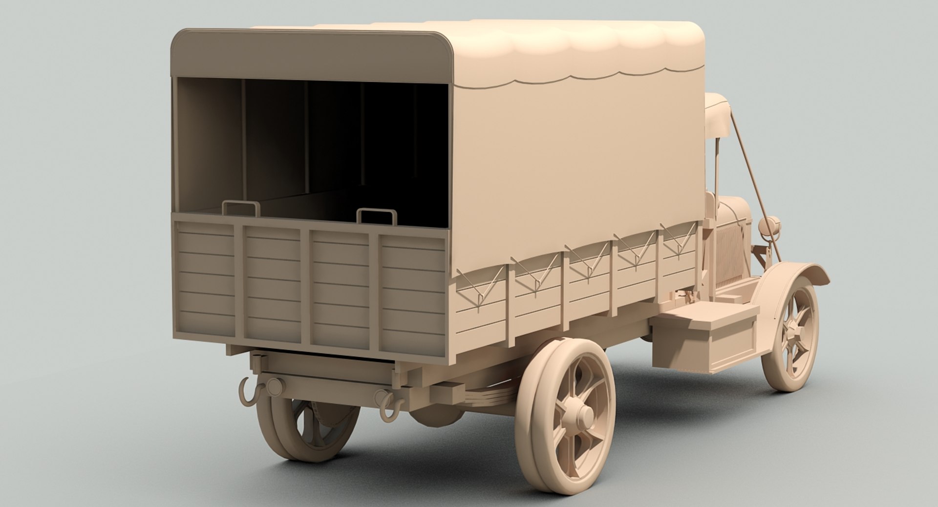 RENAULT EG WW1 french truck 3D model kit 1:72 scale WW1 Highly detailed