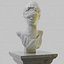 Blindfolded Woman Bust Statue 3D Model 3D model