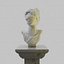 Blindfolded Woman Bust Statue 3D Model 3D model