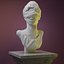 Blindfolded Woman Bust Statue 3D Model 3D model