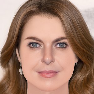 3D Claudia Gerini Head - No Hair - Low poly head for game