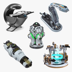 3D Sci Fi Devices Collection 2 model