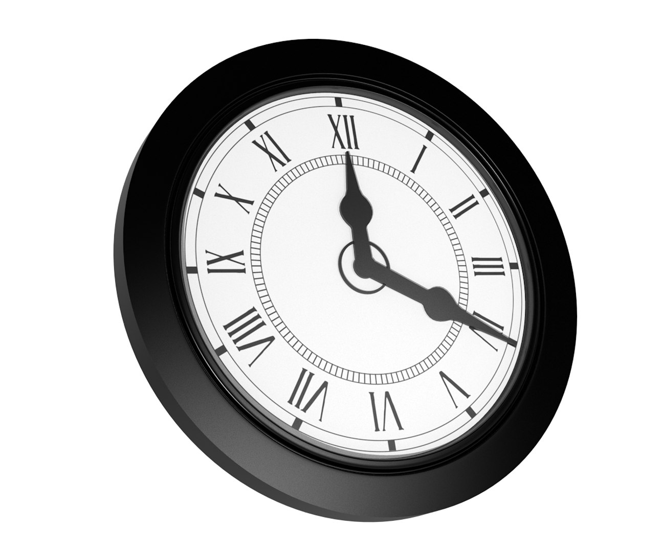 3D wall clock model TurboSquid 1458006