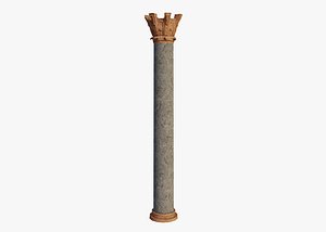 Ancient Pillar temple 3D model