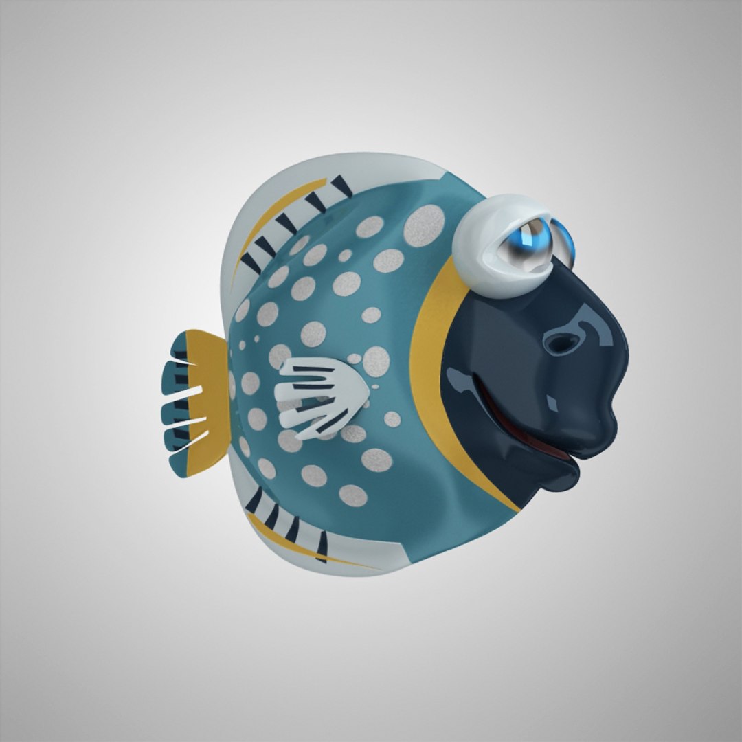 Obj Cartoon Fish