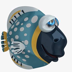 Cartoon Blue Fish