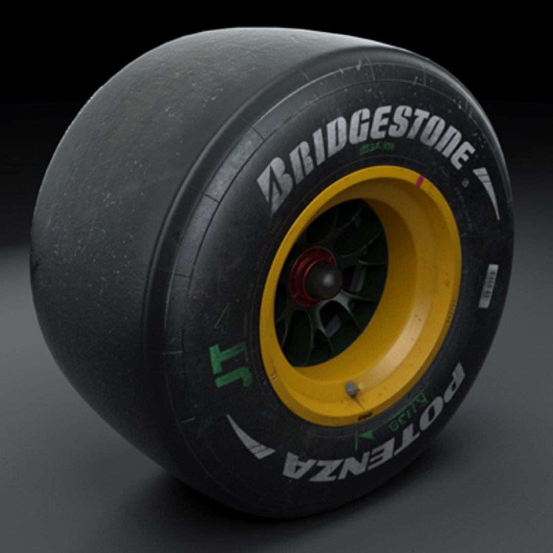 2010 wheels tyres - 3d model