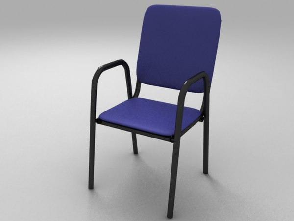 3d teacher school chair polys model