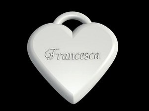 3ds max heart necklace