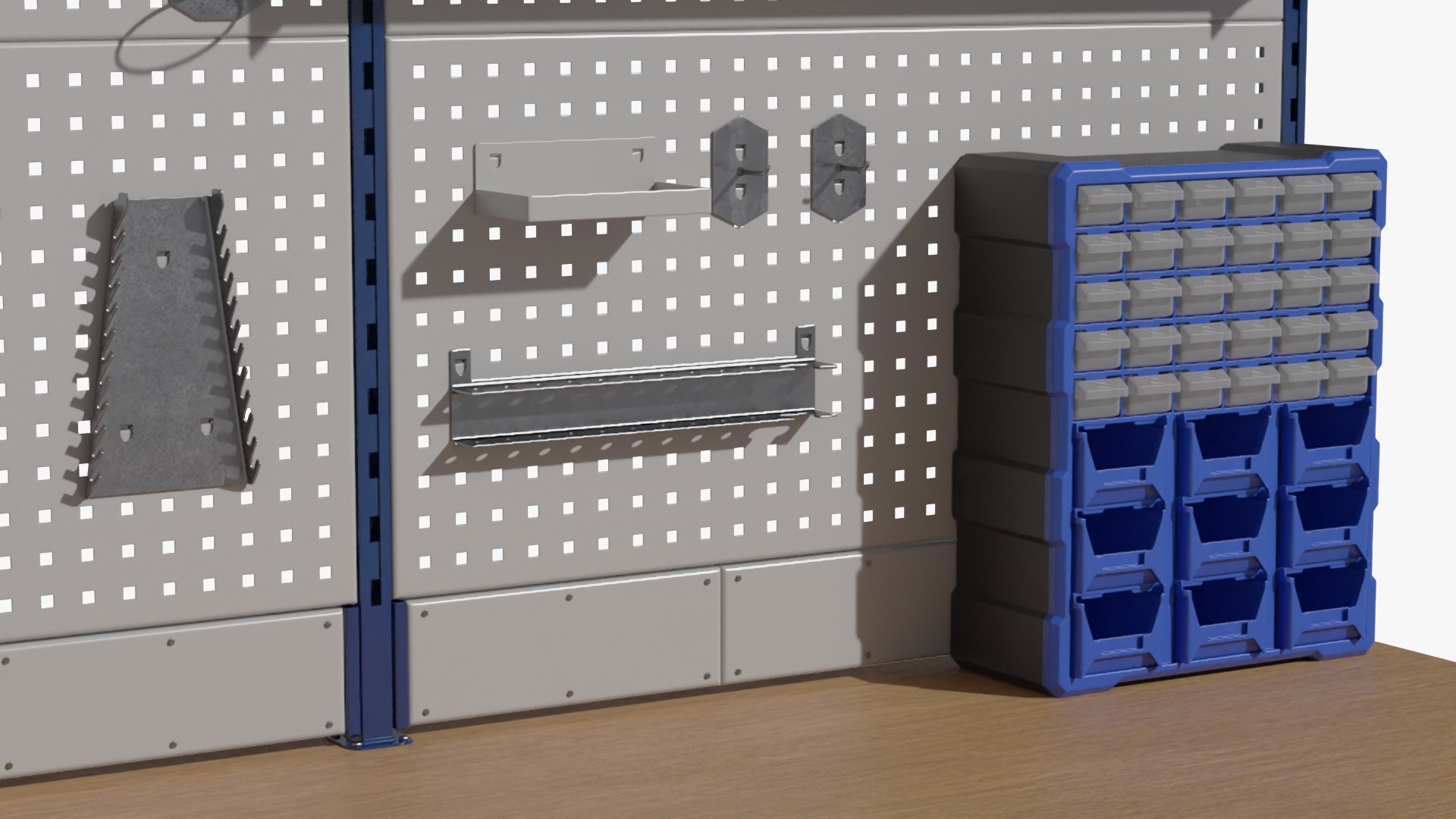 Professional Workbench With Modular Shelving Model - TurboSquid 2376592